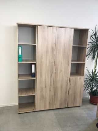 Шкаф для документов низкий Р.У-3П Дуб Кронберг_3