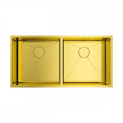 Мойка Omoikiri Taki 86-2-Lg Нерж.Сталь/Светлое Золото_0