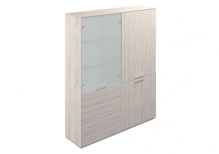 Шкаф высокий двойной Atlas NZ-0301+NZ-0312.YN.YN Ясень Наварра_0