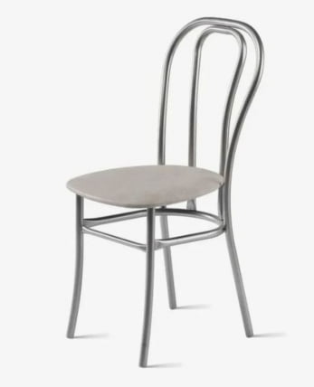 Стул Венский 400х490 мм Белый/Металл Коричневый_0