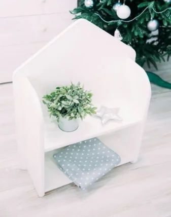Полочка домик белый_0