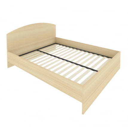 Кровать с ортопедическим основанием и изголовьем LIGHT С-КИ-160 Акация Лорка_0