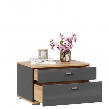 Тумба прикроватная Фиджи ЛД 659.060.000 Дуб Золотой Антрацит_3