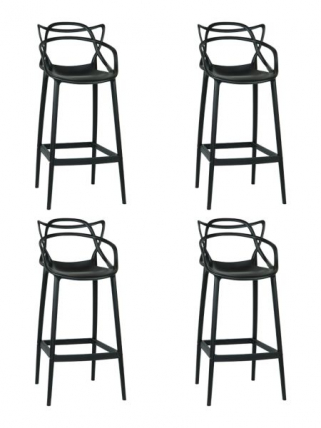 Стул барный DOBRIN MASTERS BAR (черный (B-03)) 4 шт_0