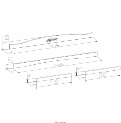 Карниз ADELE 52 Дуб Сонома/Орех шоколадный (спальня)_1