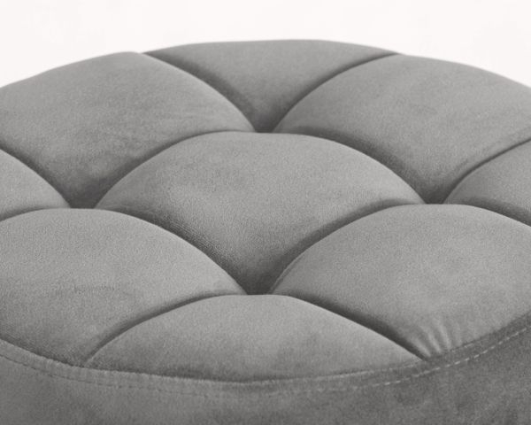 Табурет барный DOBRIN BRUNO BLACK (серый велюр (MJ9-75)) 2 шт_2