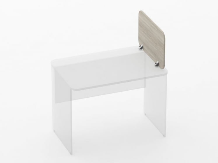 Экран разделительный прямой Glassy 5.14.06 Дуб сантана светлый_0