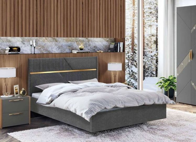 Кровать с подъемным механизмом Монако 902.31 Оникс Десерт серый_1