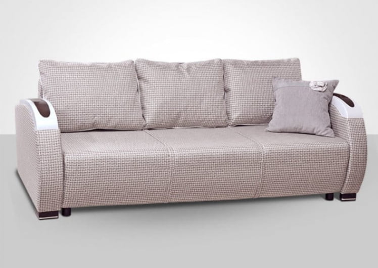 Диван-кровать Европа-2 майа 3 арена бежевая микровелюр W31-2_1