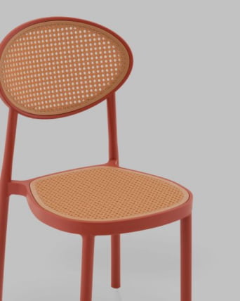 Стул Junie пластиковый красный_10