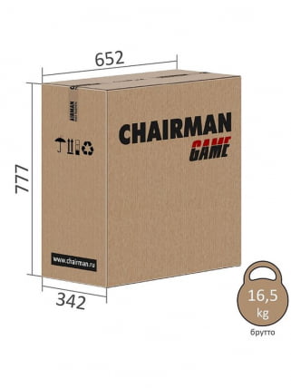 Игровое кресло Chairman гаме 16 Черный Голубой / game_6