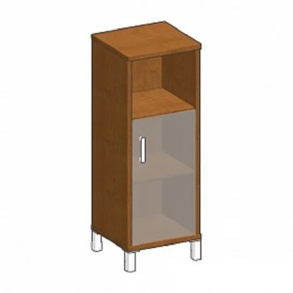 Стеллаж стекло тонированное В421.5 L Орех Даллас_0