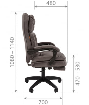 Кресло руководителя CHAIRMAN ДОМ (Home) 442 Темно-серый_3