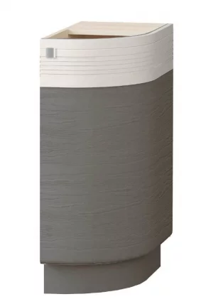 Напольный шкаф торцевой (прав) Графит 74.64 Сосна Астрид/Ваниль/Графит_0