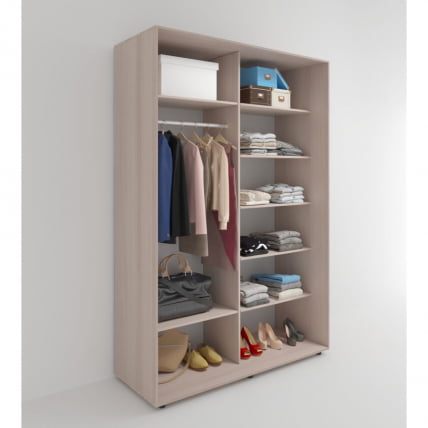 Шкаф-купе 2-х дверный Акцент-Вера ДР 1200х600 Ясень шимо светлый_1