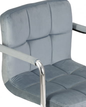 Офисное кресло для персонала DOBRIN TERRY Пудрово-голубой велюр MJ9-74_6