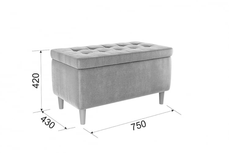 Пуф Чарли 2 PM-004.2 капучино (велюр)_4