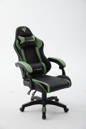 Кресло спортивное TopChairs Shadow черно-зеленый_3