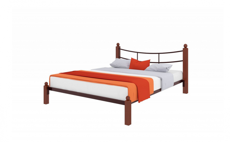 Кровать София Lux 1200х1900 Коричневая_0