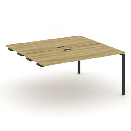 Двойной стол-приставка к опорным тумбам/шкафам CONCEPT CN.DSPR-004 Дуб Винченцо Антрацит_0