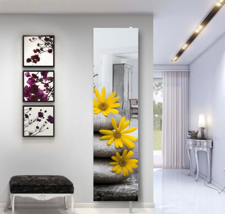 Поворотный зеркальный шкаф Драйв Шелф Арт (правый) Беленый дуб_24