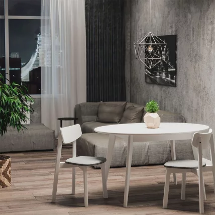 Стул с мягким сиденьем Вега Latte жаккард Орех_4