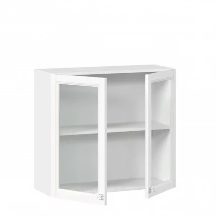 Шкаф кухонный 800 со стеклом Джулия ЛД 284.360.000.023 Белый_1