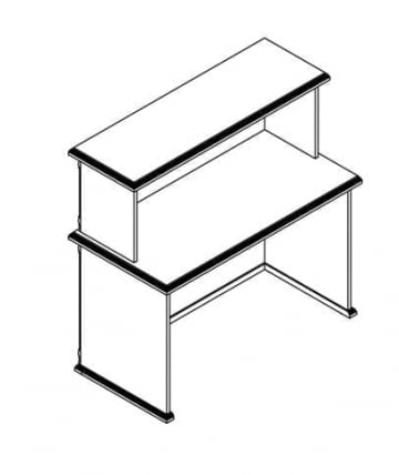 Стойка ресепшен RMS 160 Бук тиара_5