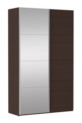 Шкаф-купе двухдверный Прайм 1200 ДСП/Зеркало Венге_0