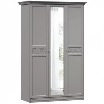 Шкаф трехстворчатый Джулия ЛД 695.010.000 Оникс серый_0