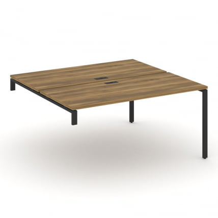 Двойной стол-надставка на опорную тумбу CONCEPT CN.DSN-004 Сандал Янтарный Черный_0