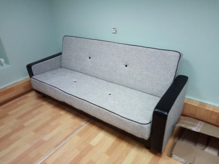 Диван-кровать Престиж Рогожка B1 Лаки блэк_3