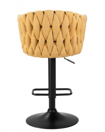 Стул барный DOBRIN LEON (желтая ткань (LAR 275-8)) 2 шт_7
