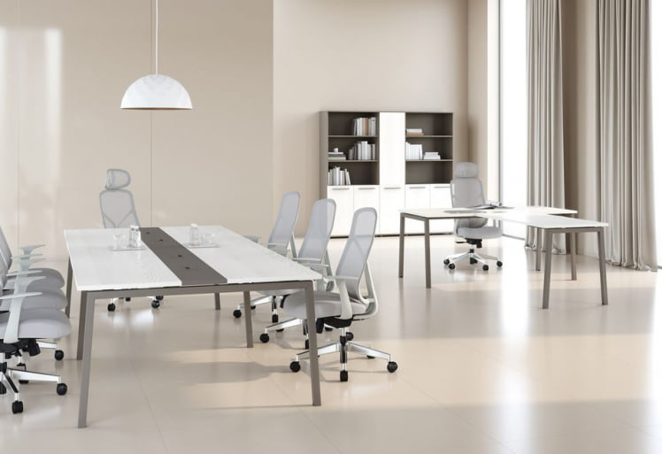 Комплект офисной мебели EDIS № 2 Ясень Траун Мокко_0