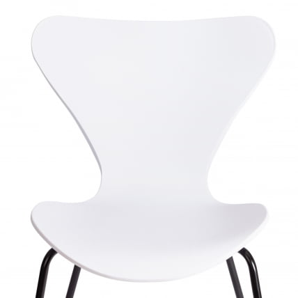 Стул Jacobsen (mod DC 102-1) пластик/металл, 45 х 54.5 х 80 см, White (белый) / Black (черный)_5