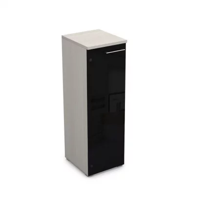 Пенал средний со стеклом левый GLOSS LINE9НП.017.7Л Ivory_0