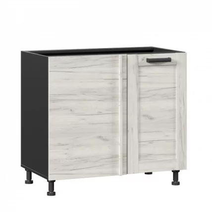 Тумба кухонная угловая 1000 Винченца ЛД 234.090.000.053 Черный Дуб Крафт белый_0