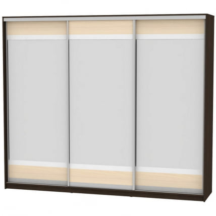 Шкаф-купе B-220х270х60-3(Венге-ДМ-D10D10D10)_0