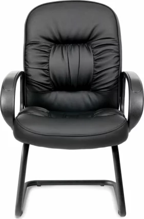 Кресло для посетителя Chairman 416V Черное Эко_1