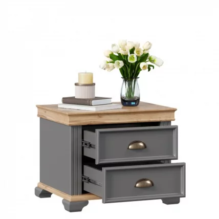 Тумба прикроватная Амели ЛД 642.390.000 Оникс серый_3