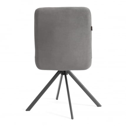Стул обеденный Medeo поворотный механизм 360, велюр, серый, 29_3