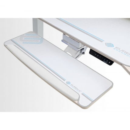 Стол для компьютера (для геймеров) с подставкой под клавиатуру и электрической регулировкой по высоте Eureka ERK-ED71-MW_11