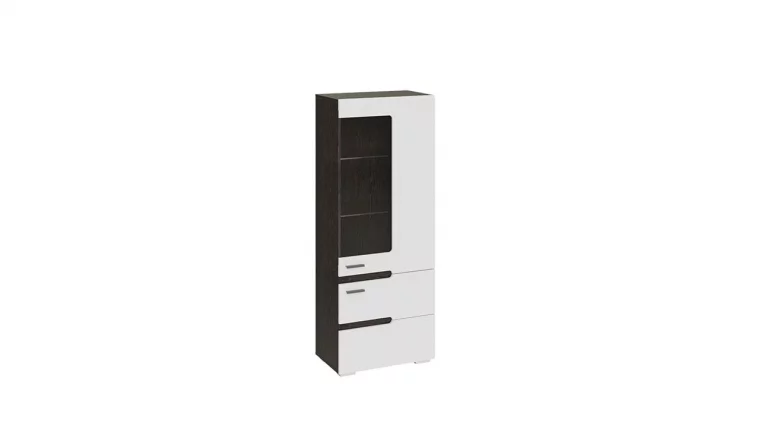 Шкаф для посуды Фьюжн ТД-260.07.27 Белый глянец Венге Линум_0