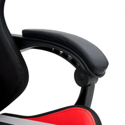 Кресло компьютерное CROMEX (КРОМЕКС) Quantum GM-155 RGB экокожа черное/красное/серое_15