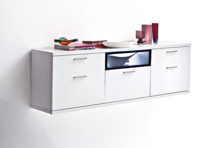 Шкаф навесной Корано Бм.Кор-97 Белый глянец_0