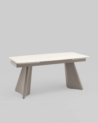 Стол обеденный Eliora 160-240*90 серая керамика_0