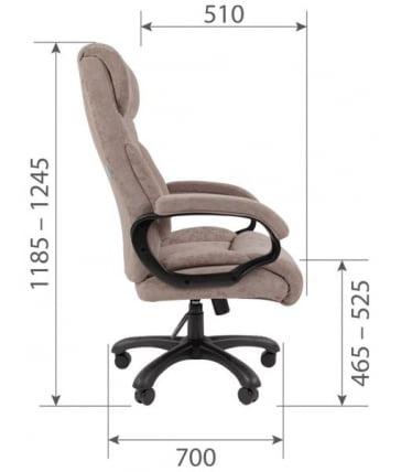 Офисное кресло CHAIRMAN ДОМ (Home) 401 Темно-серый_4