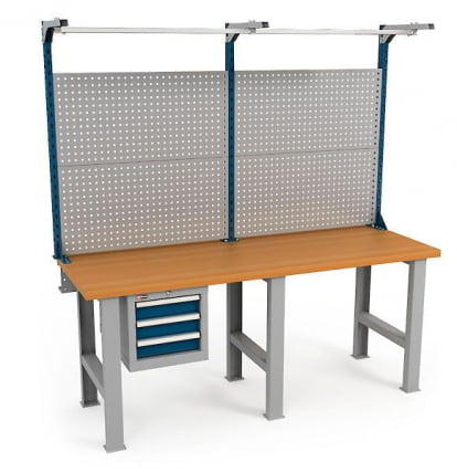 Верстак ВС-200-02 Бук + Экран ВС-200-Э4_0