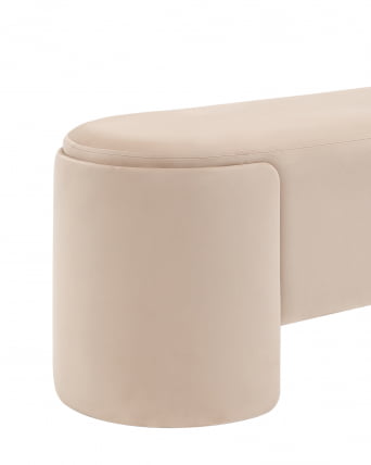 Банкетка Taks велюр Молочный_2