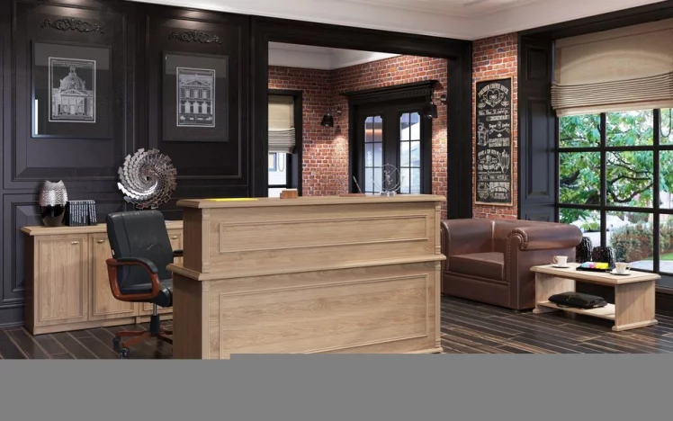 Стойка ресепшен RMS 120 Орех Даллас_3